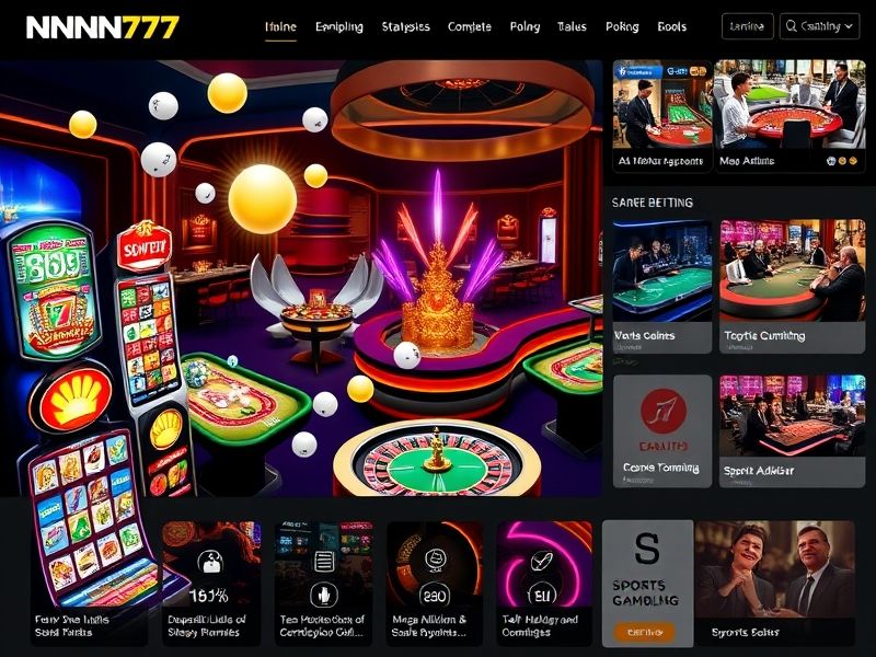 Official promotional website for nnn777.com, your ultimate destination for trusted online gambling experiences. Explore expert-recommended strategies, exclusive bonuses, and top-rated games like slots, poker, sports betting, and lotteries with insights from leading gambling analysts.